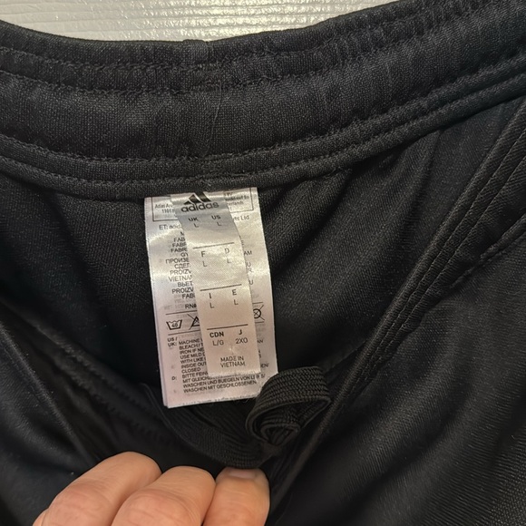 Adidas Men’s Essentials Rich Black Track Pants- Excellent Condition- Size L - Picture 10 of 10